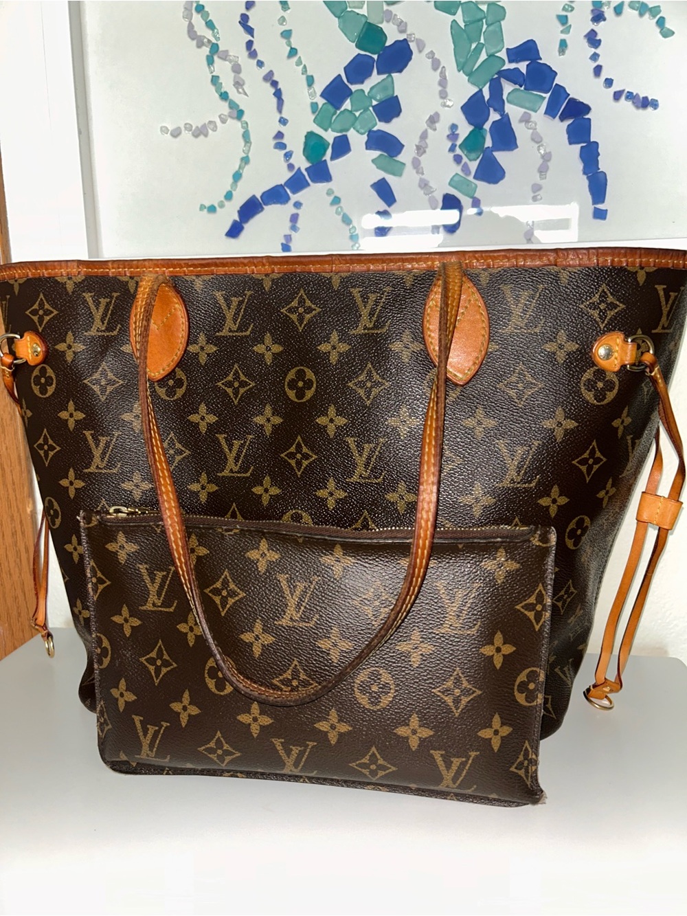Louis Vuitton never full MM plus original pouch